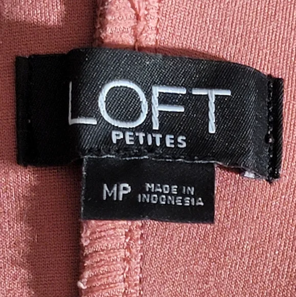 Loft high waisted sculpting orange leggings size medium petite - Picture 4 of 6